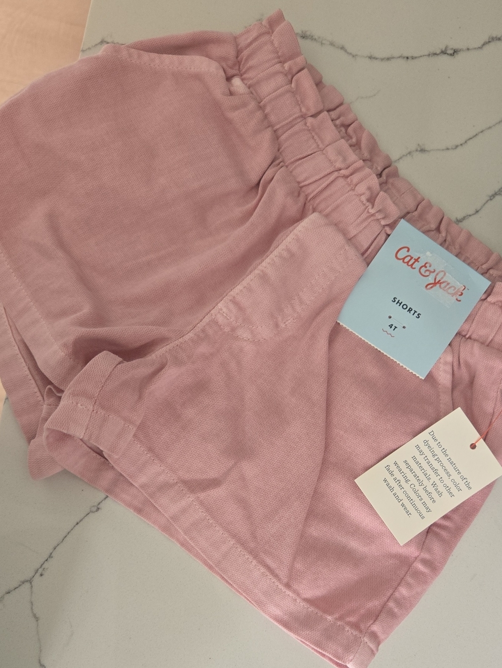 Cat & Jack Pink Elastic-Waist Girls' Shorts